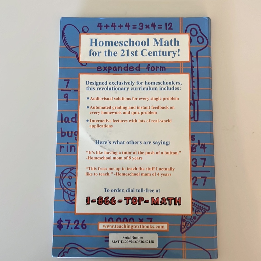 Teaching Textbooks Math 3 CD-Rom Set - Picture 4 of 5